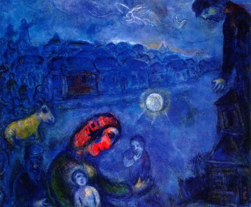 Blue Village contemporary Marc Chagall Oil Paintings